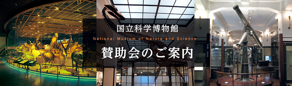 国立科学博物館―賛助会員入会のご案内―