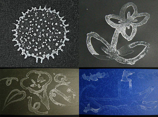 【工作】塩で!?キラキラ光る絵をかこう!-やってみよう①