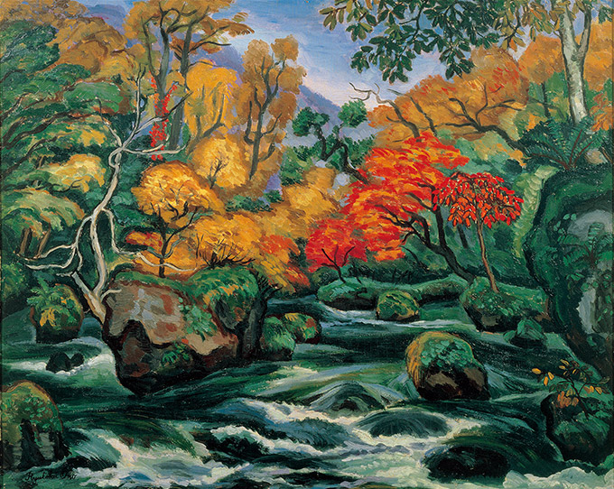 OHNO Ryutoku ‘Autumn in Oirase Gorge’ ©Kosugi Hoan Museum of Art, Nikko