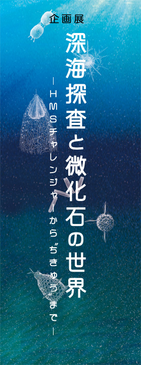 企画展「深海探査と微化石の世界 -HMSチャレンジャー号から“ちきゅう”まで」