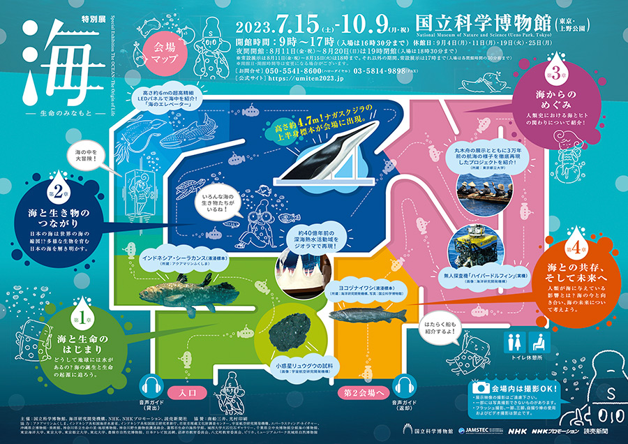 特別展「海」会場マップ