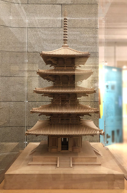 理工電子資料館:法隆寺五重塔模型