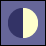 図：上弦の月