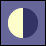 図：下弦の月