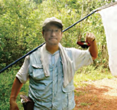 野村博士_昆虫採集