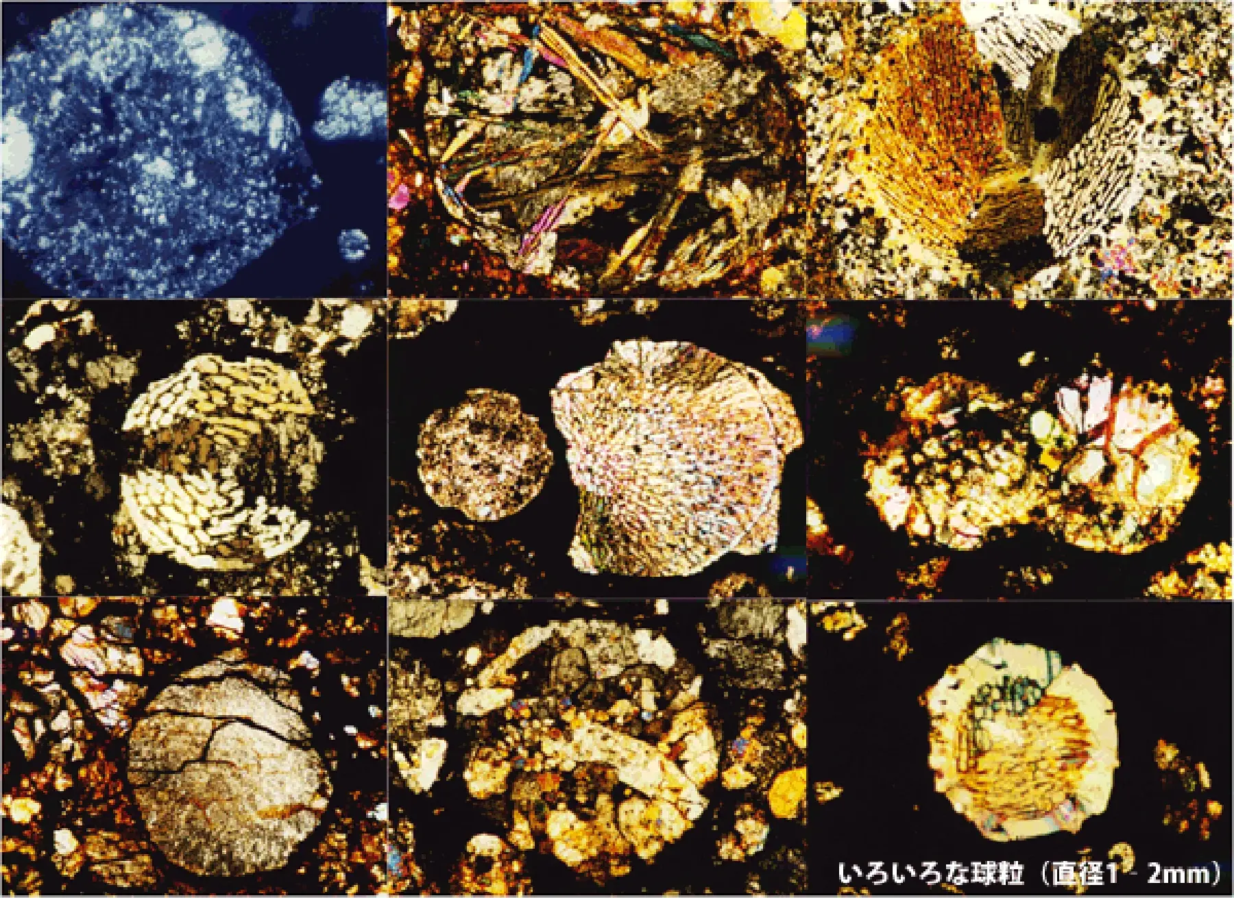 いろいろな球粒
