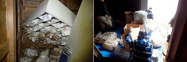 前原勘次郎コレクションの被災