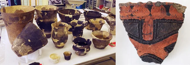 ◇希少 1930年代出土◇鎌倉市 寺分富士塚遺跡 縄文土器片と石器 ◇希少