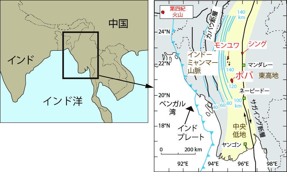 Simplified geologic map of Myanmar