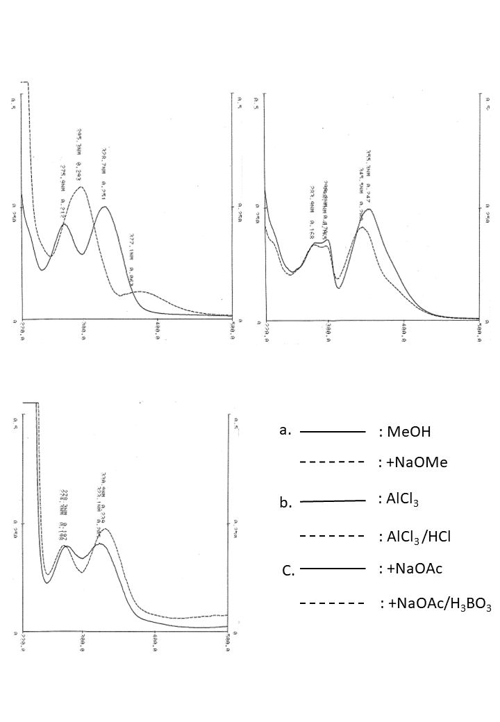 Pectolinarigenin 7-O-rutinosideの吸収スペクトル