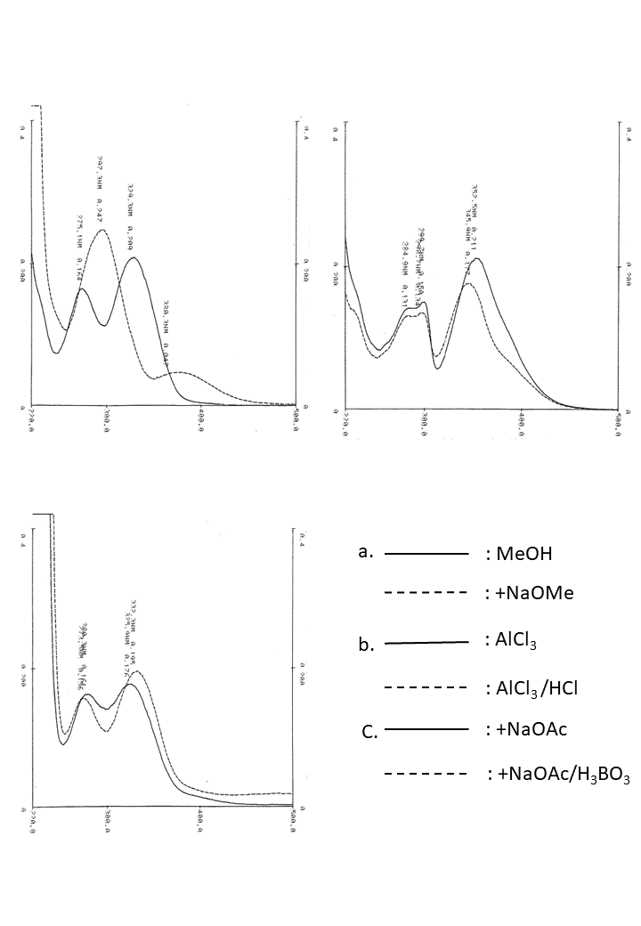 Pectolinarigenin 7-O-rutinosideの吸収スペクトル