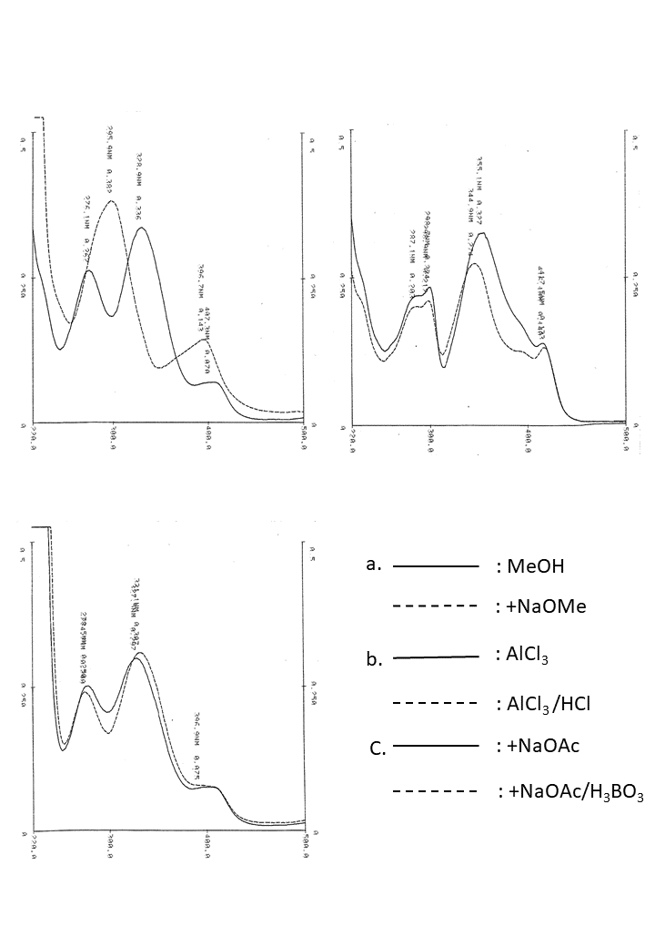 Pectolinarigenin 7-O-rutinosideの吸収スペクトル