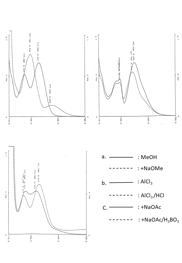 Pectolinarigenin 7-O-rutinosideの吸収スペクトル