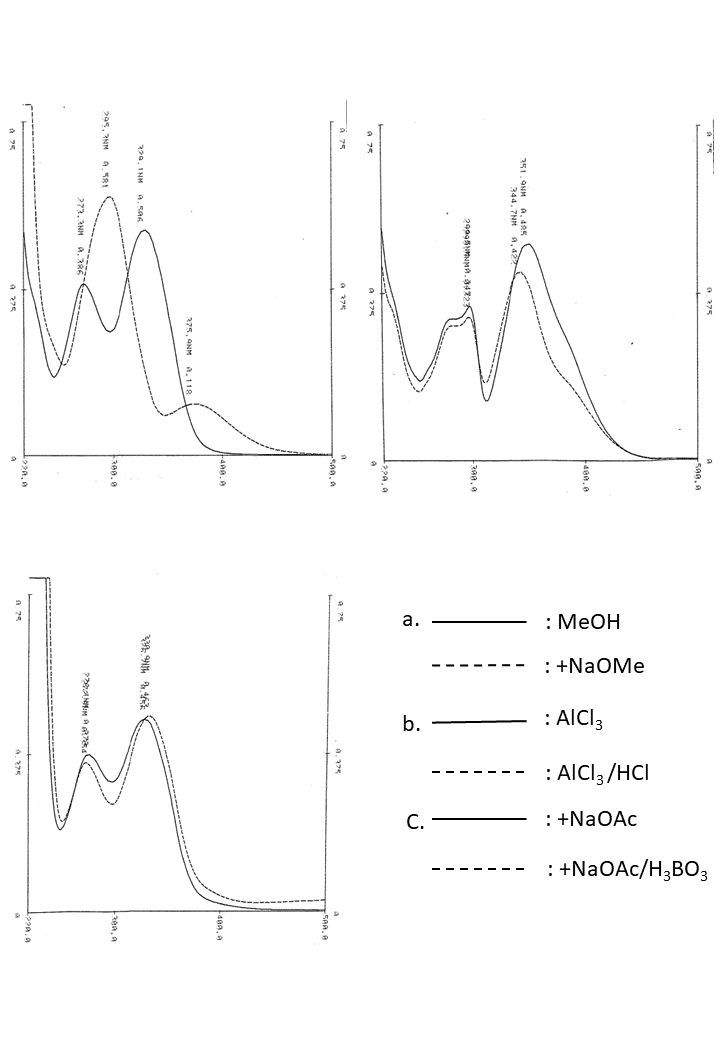 Pectolinarigenin 7-O-rutinosideの吸収スペクトル