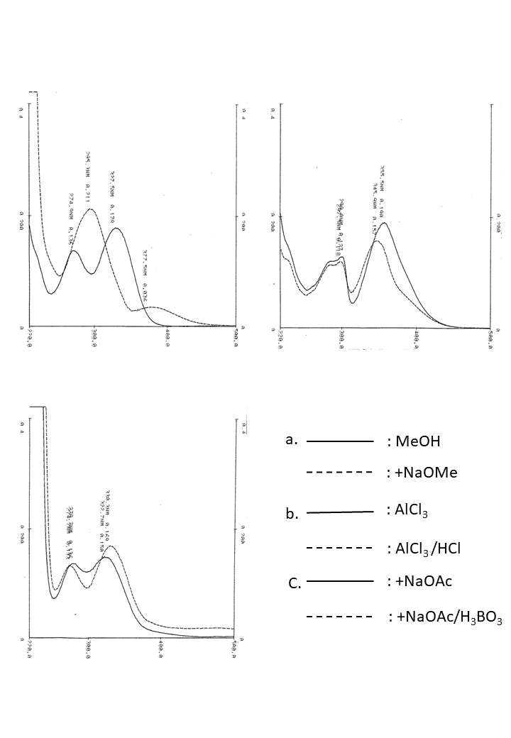 Pectolinarigenin 7-O-rutinosideの吸収スペクトル