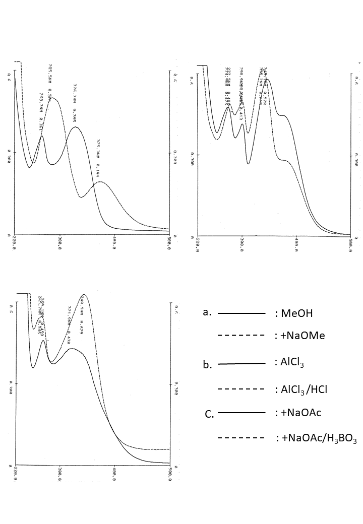 Acacetin 7-O-rutinosideの吸収スペクトル