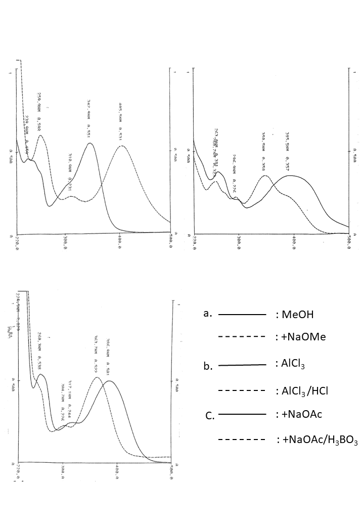 Luteolin 5-O-glucosideの吸収スペクトル