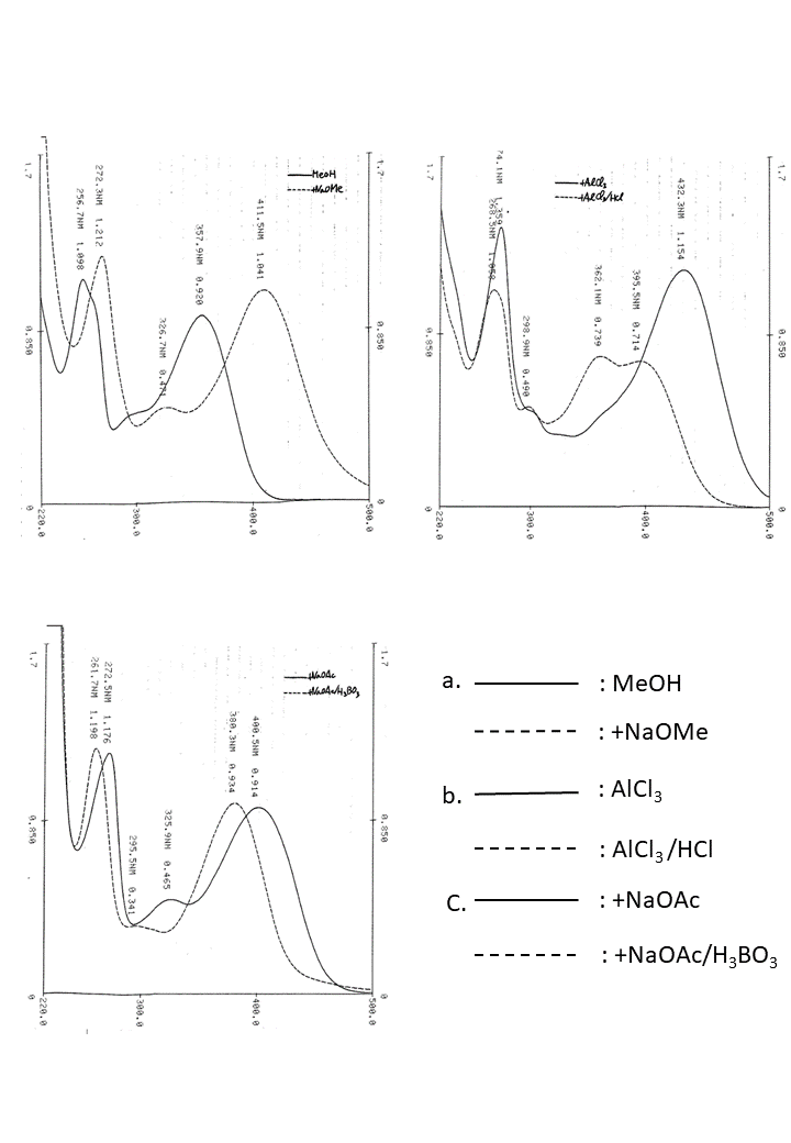 Quercetin 3-O-rutinosideの吸収スペクトル