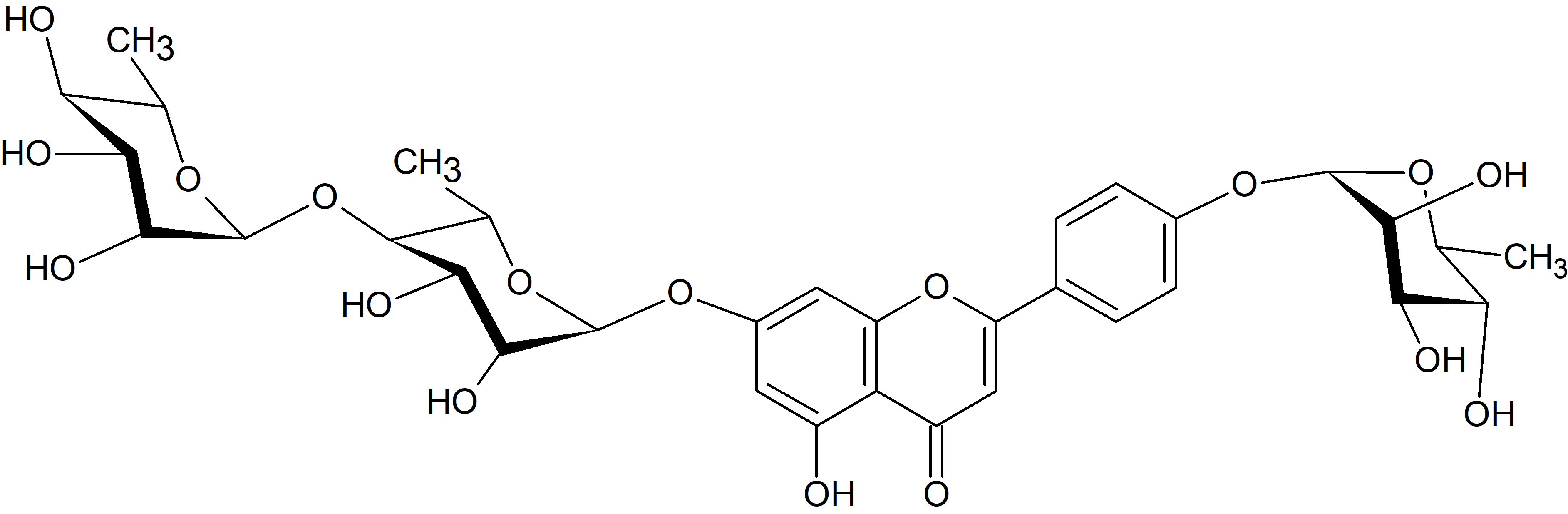 Apigenin 7-O-rhamnosyl-(1→4)-rhamnoside-4'-O-rhamnoside