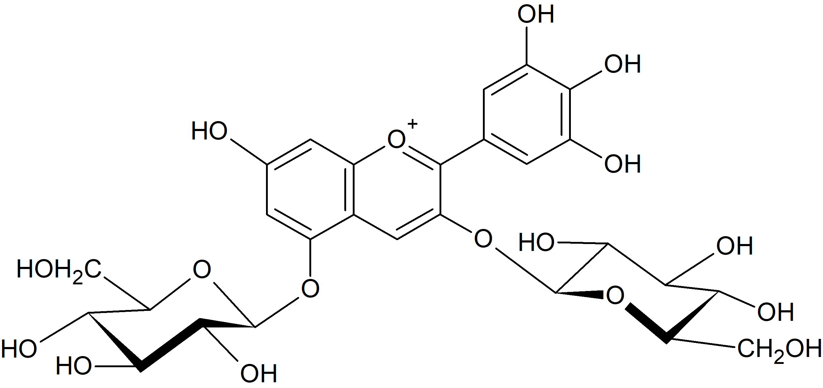 Delphinidin 3,5-di-O-glucoside