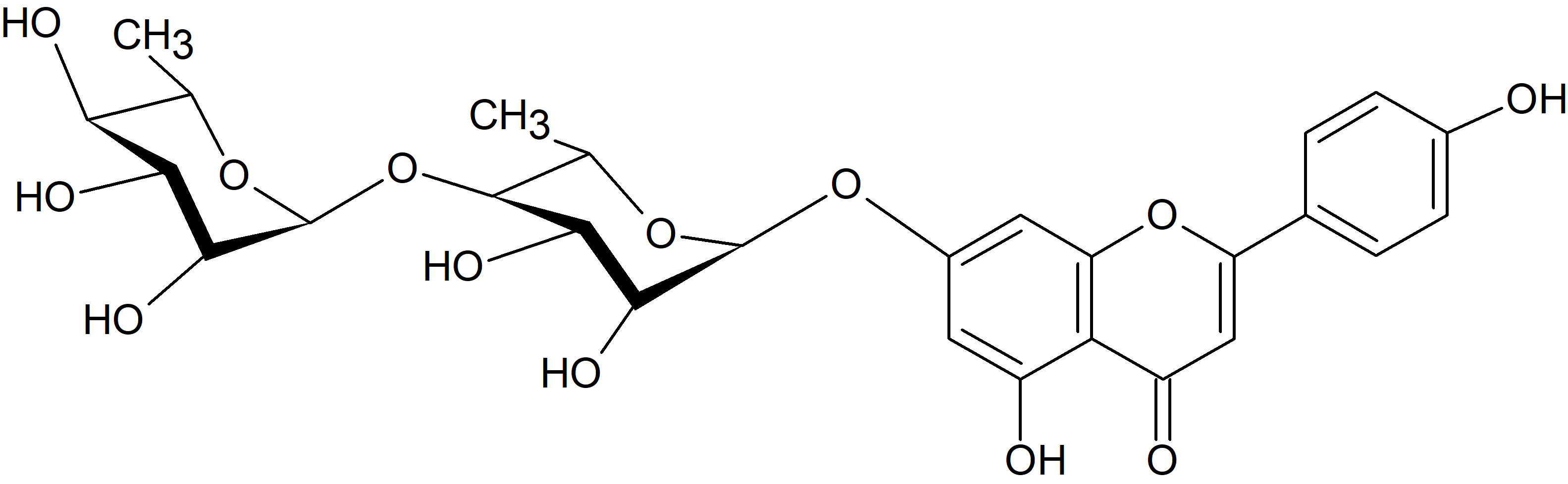 Apigenin 7-O-rhamnosyl-(1→4)-rhamnoside
