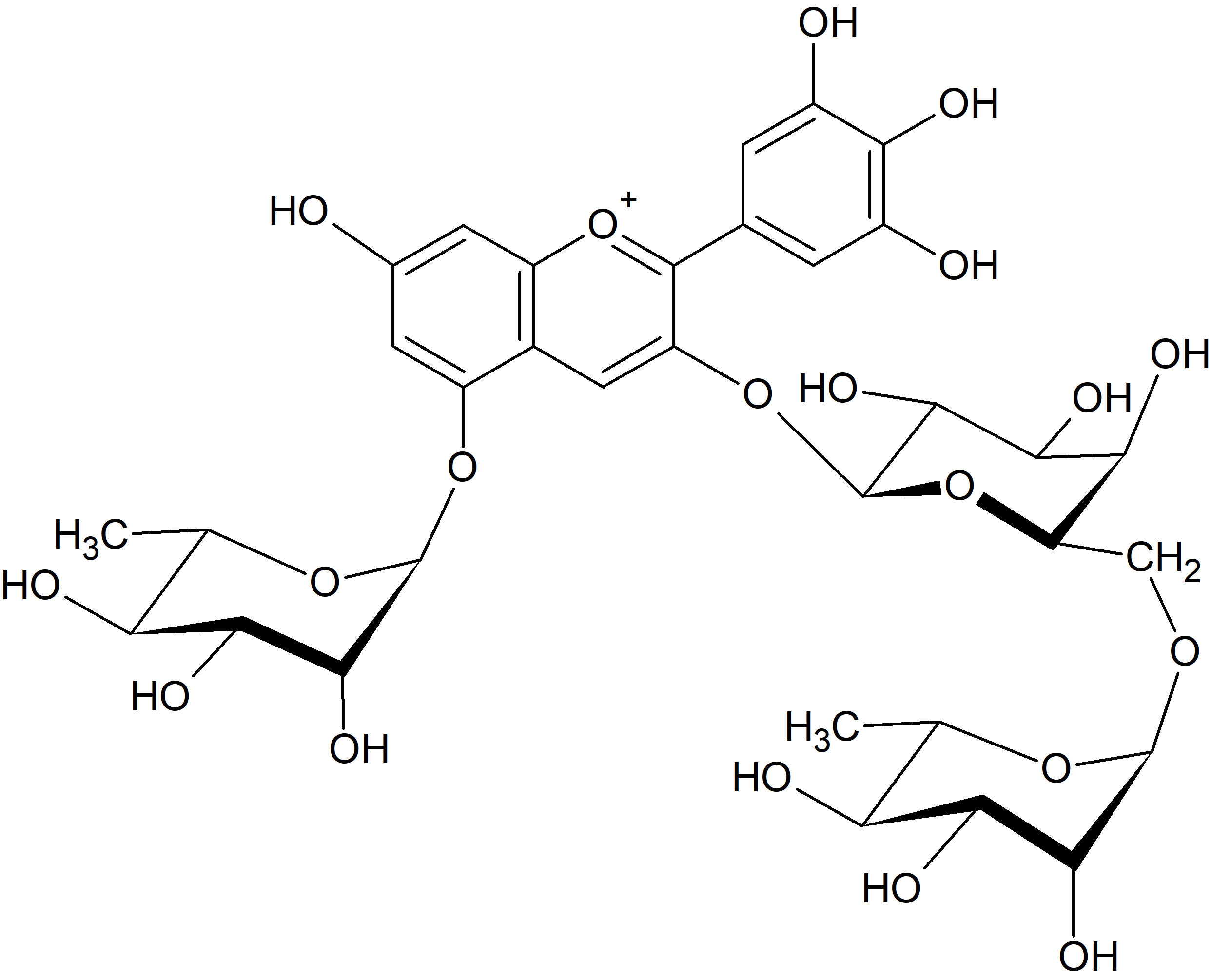 Delphindin 3-O-robinobioside-5-O-rhamnoside