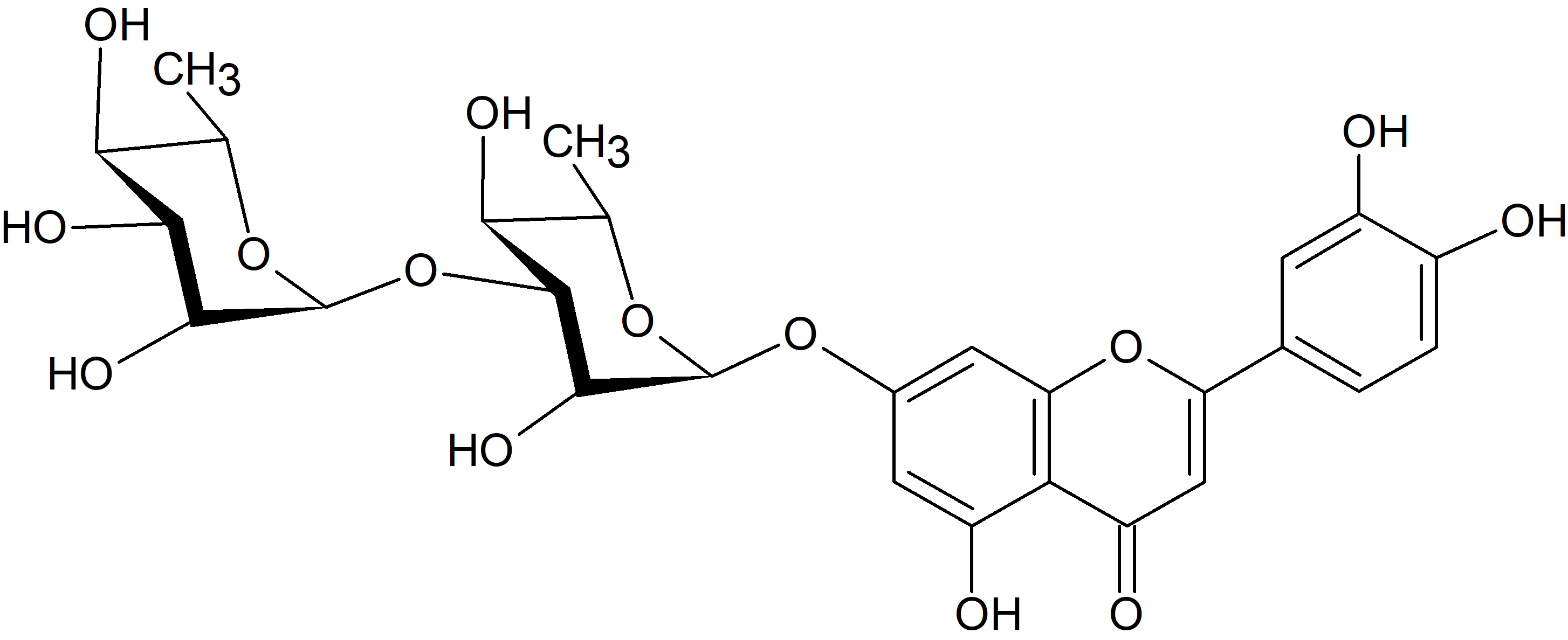 Luteolin 7-O-rhamnosyl-(1→3)-rhamnoside