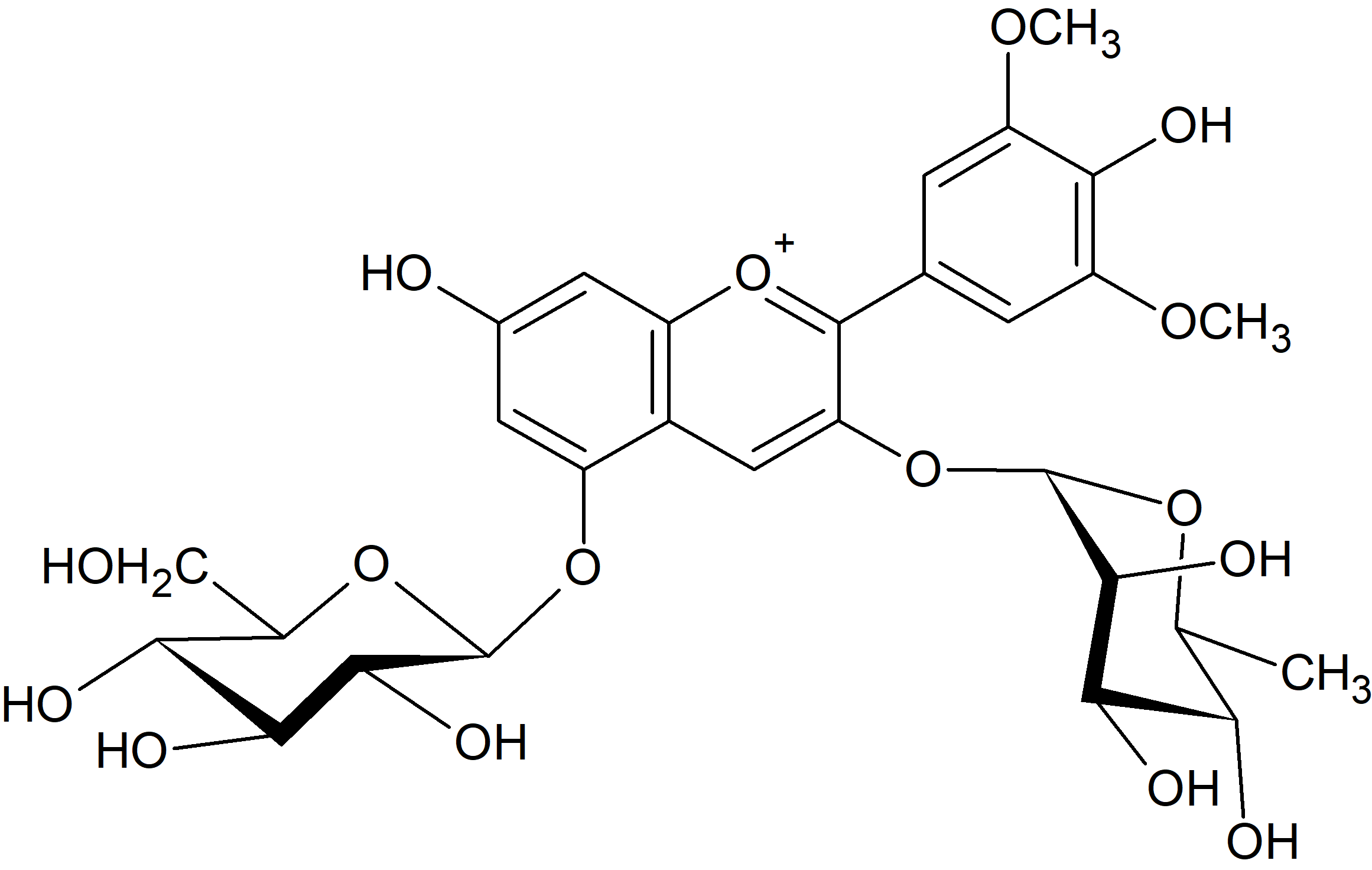Malvidin 3-O-rhamnoside-5-O-glucoside