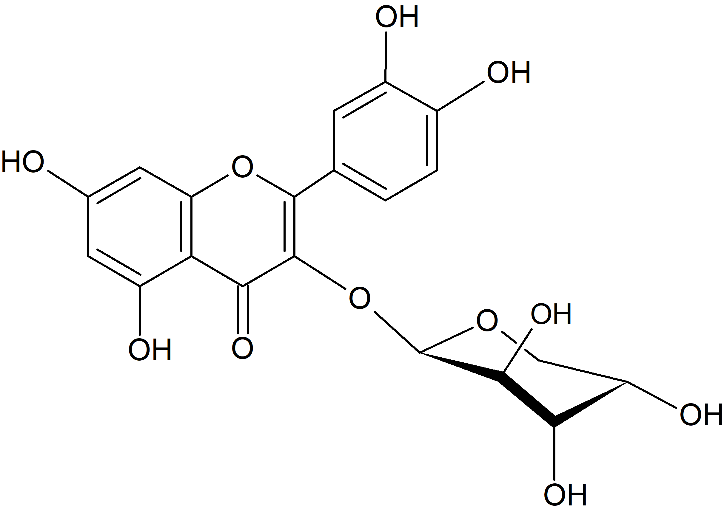 Quercetin-3-O-L-arabinopyranoside