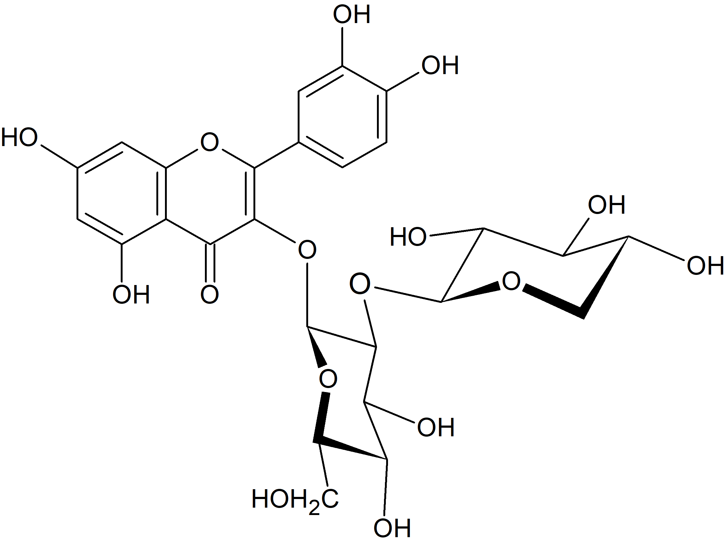 Quercerin 3-O-xylosyl-(1→2)-glucoside