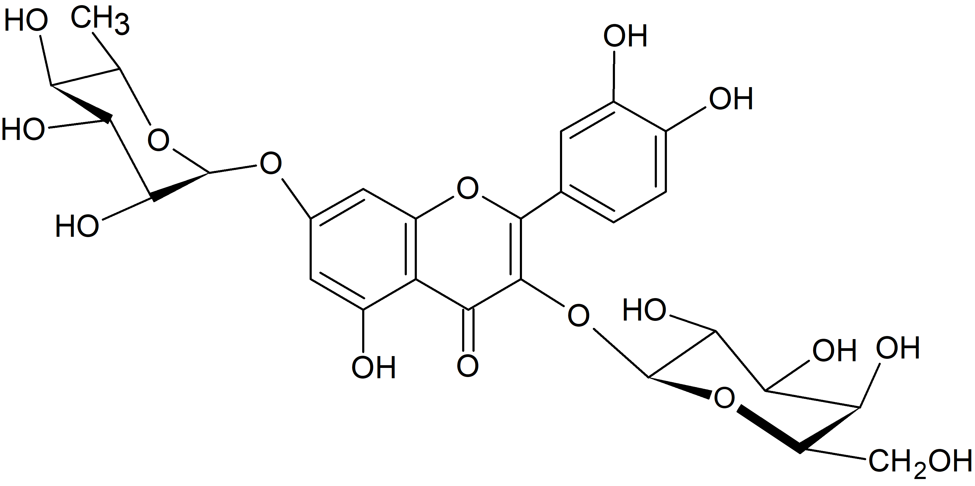 Quercetin 3-O-glalactoside-7-O-rhamnoside