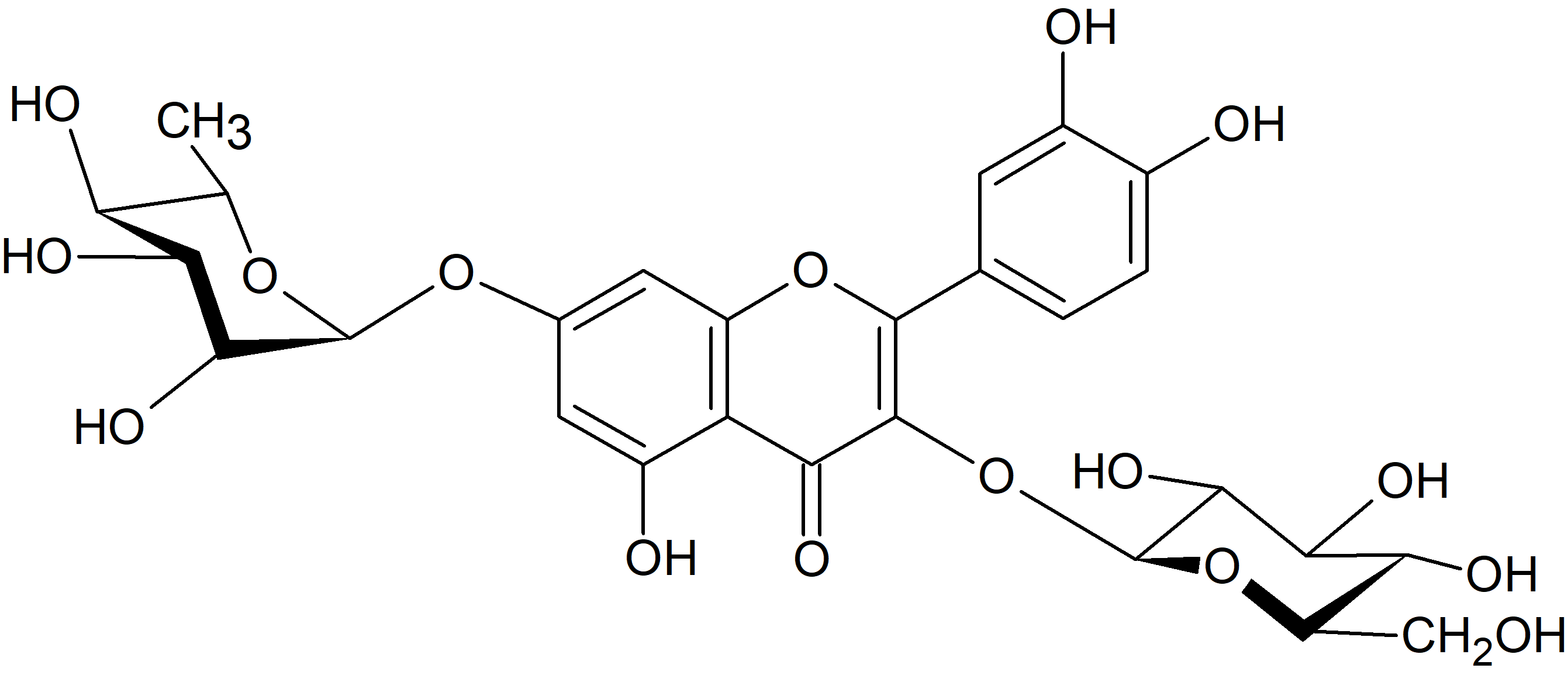 Quercetin 3-O-glucoside-7-O-rhamnoside