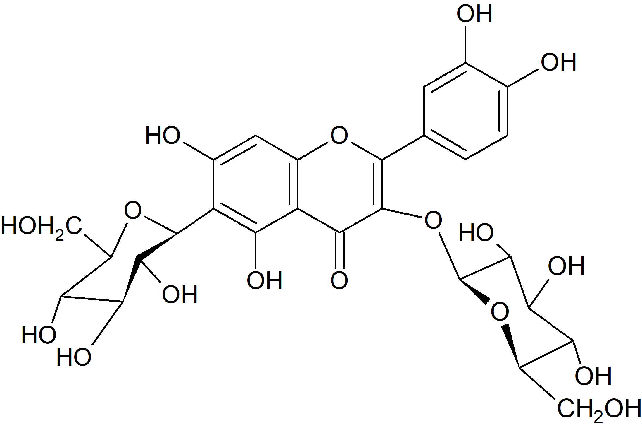 6-C-glucosylquercetin 3-O-glucoside