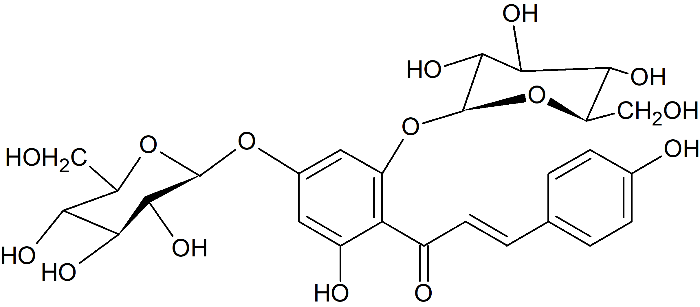 Chalcononaringenin 2', 4'-di-O-glucoside