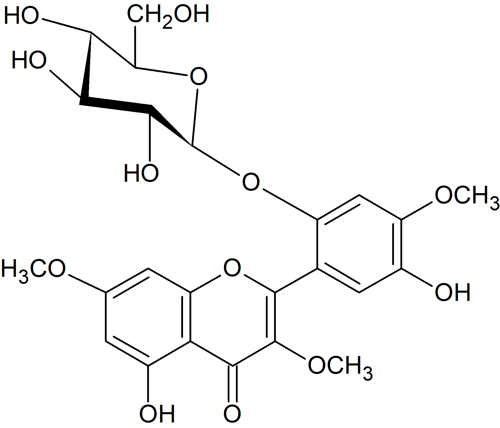 5,2',5'-Trihydroxy-3,7,4'-trimethoxyflavone 2'-glucoside