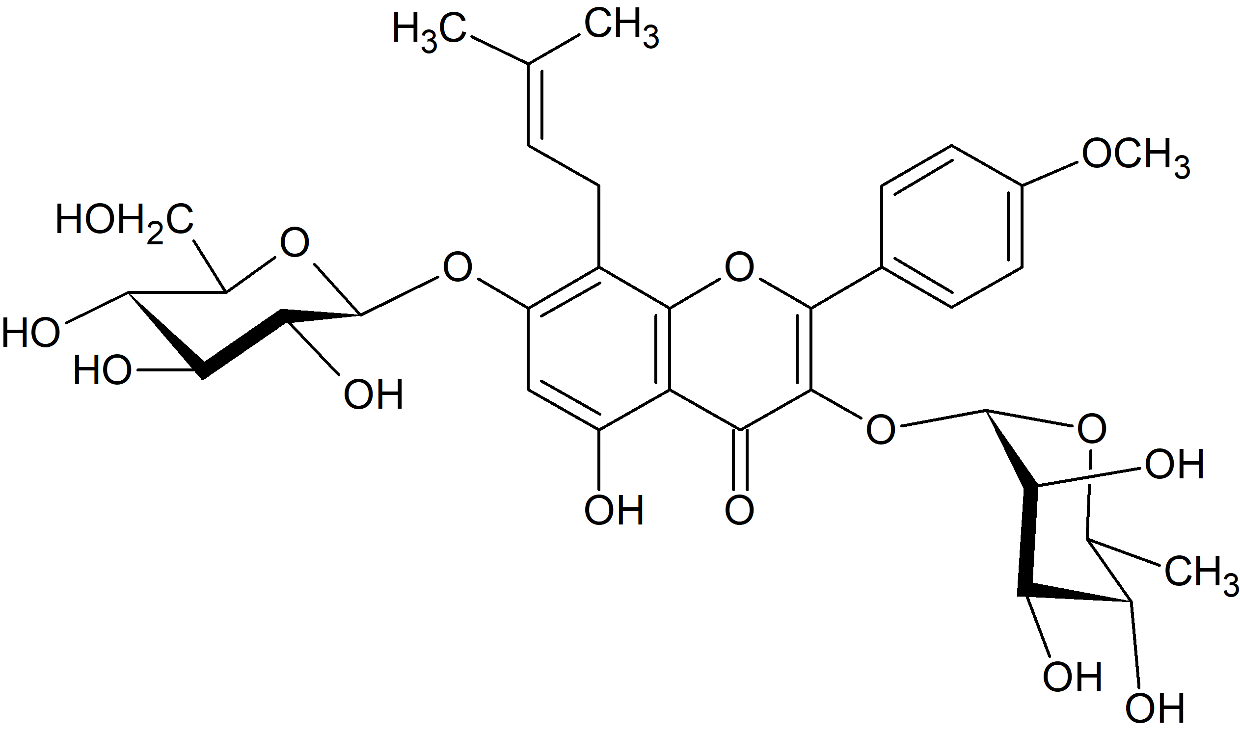 Anhydroicaritin 3-rhamnoside-7-glucoside