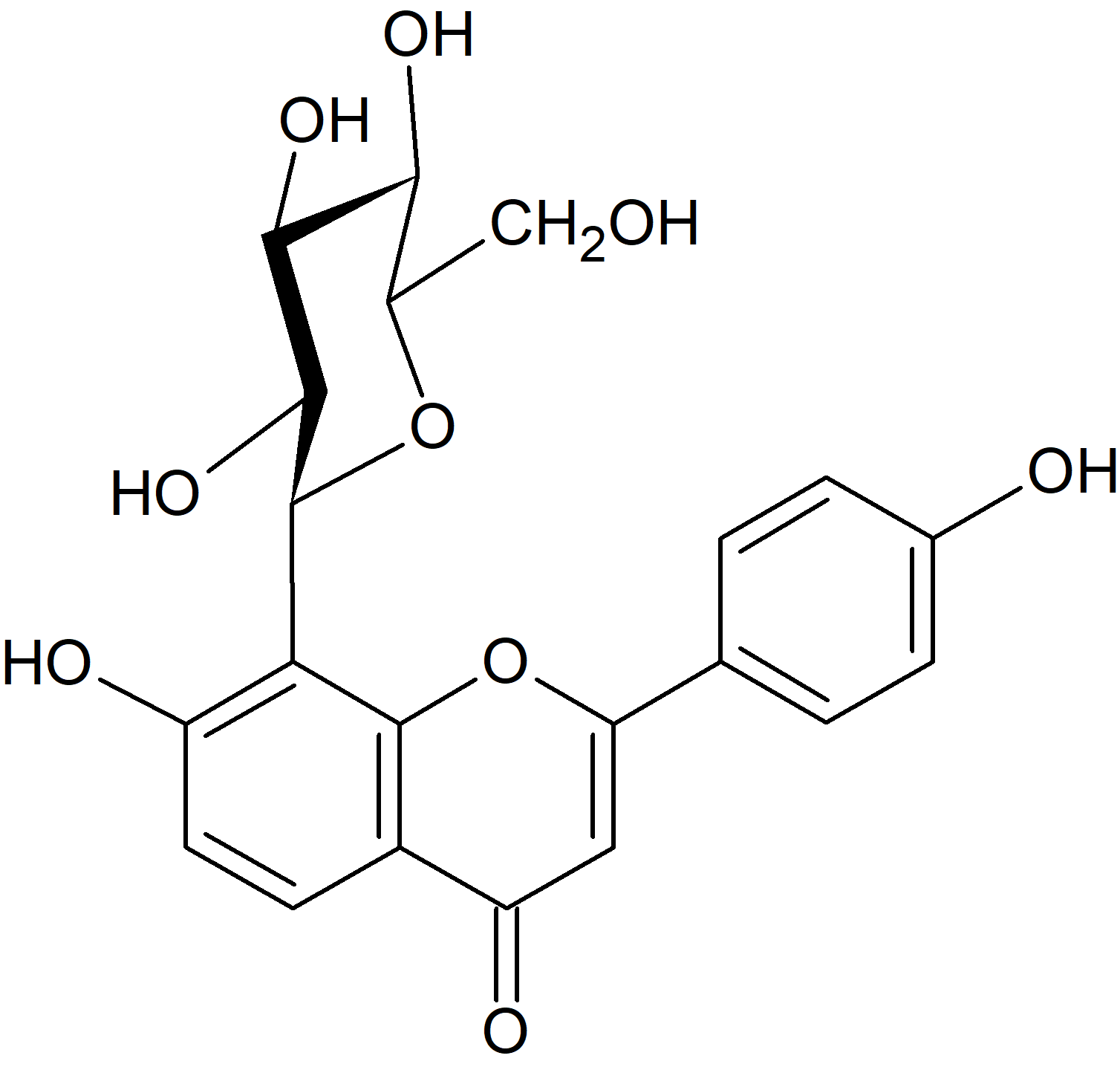 7,4'-Dihydroxyflavone 8-C-glucopyranoside