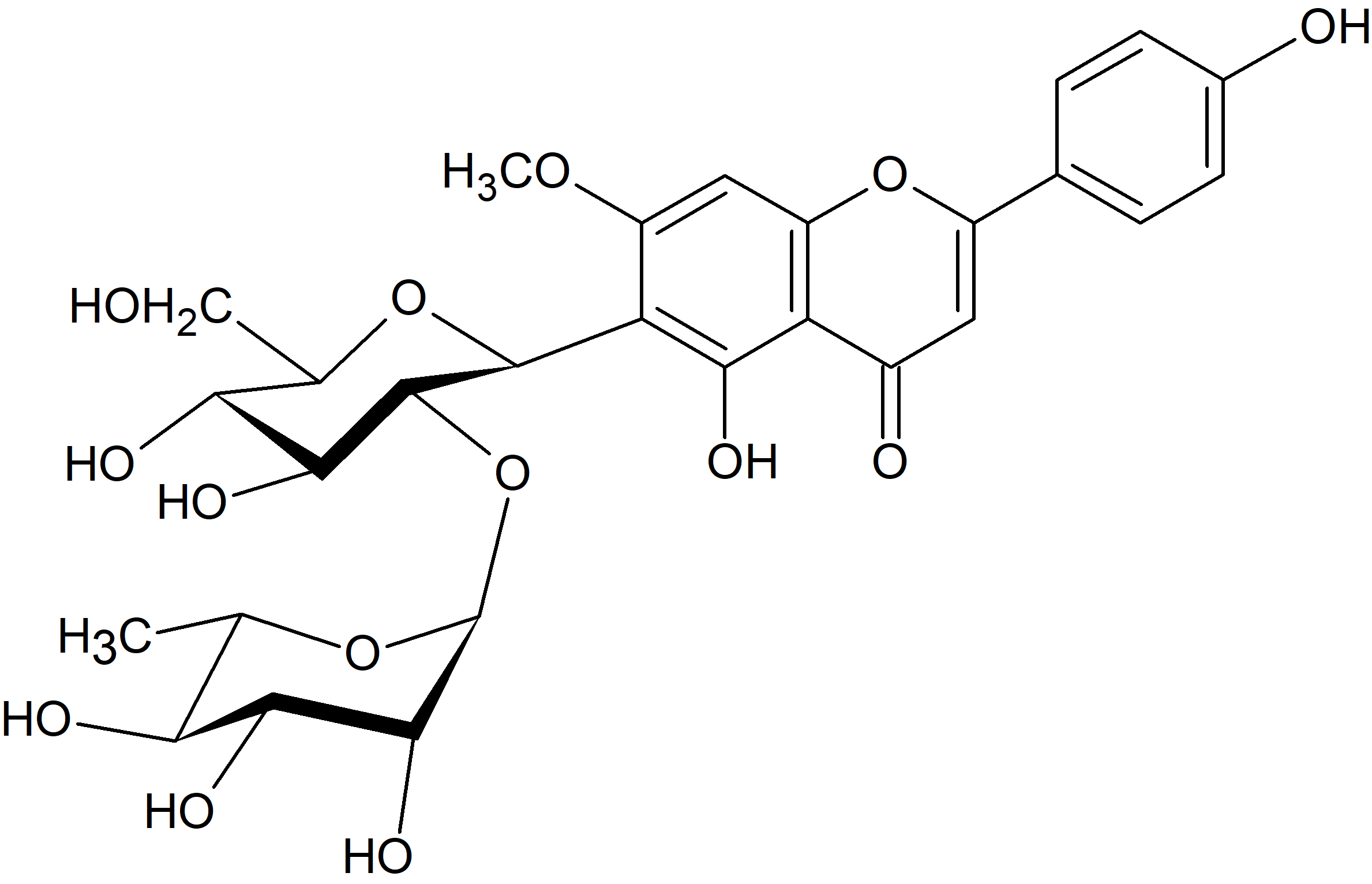 Swertisin 2''-O-rhamnoside