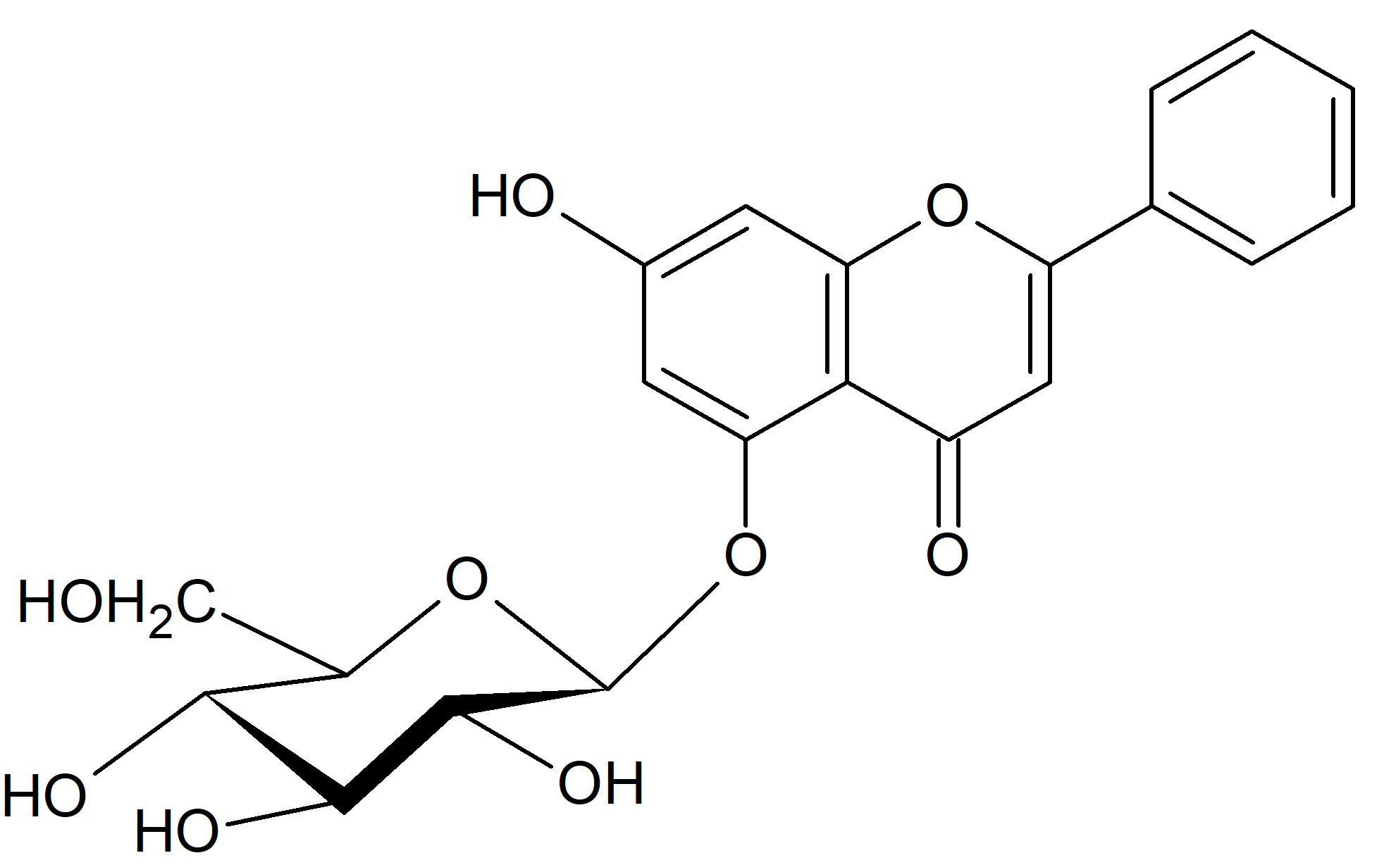 5,7-Dihydroxyflavone 5-glucoside