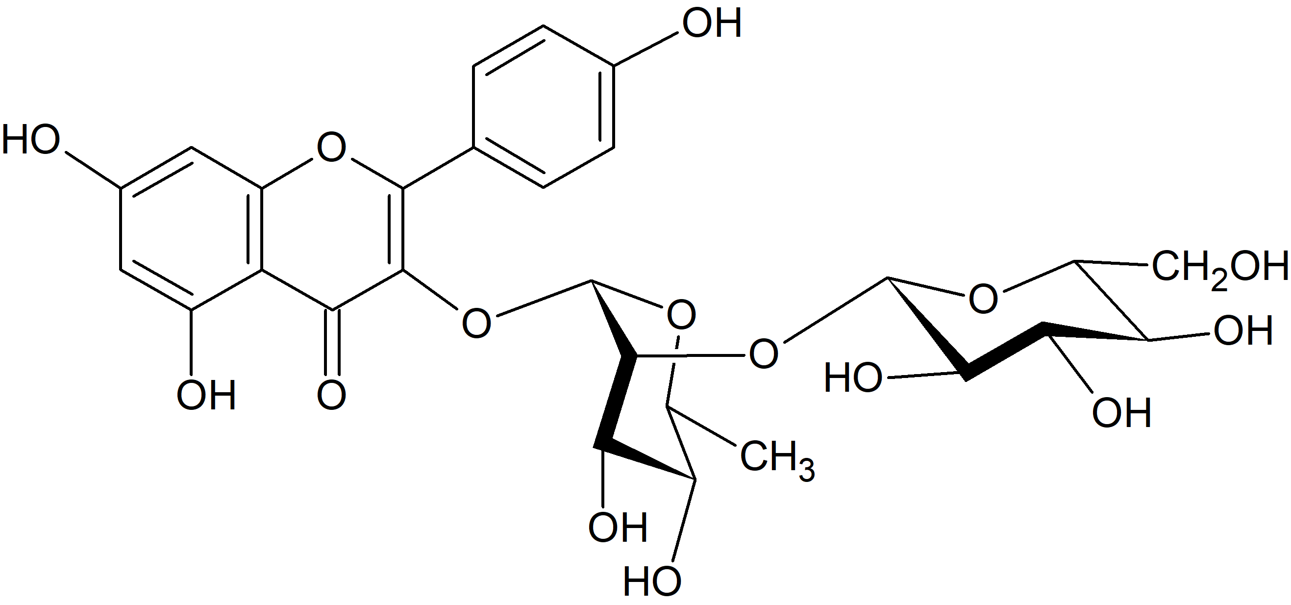 Kaempferol 3-O-glucosyl-(1→2)-rhamnoside