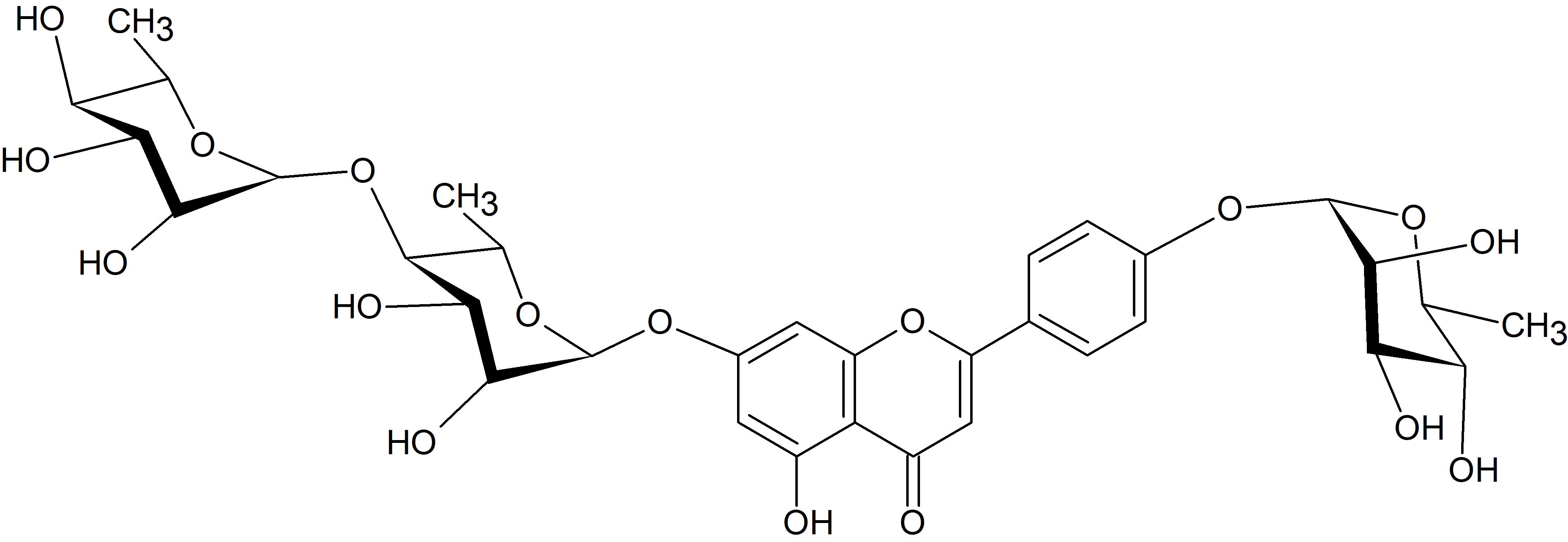 Apigenin 7-O-rhamnosyl-(1→4)-rhamnoside-4'-O-rhamnoside