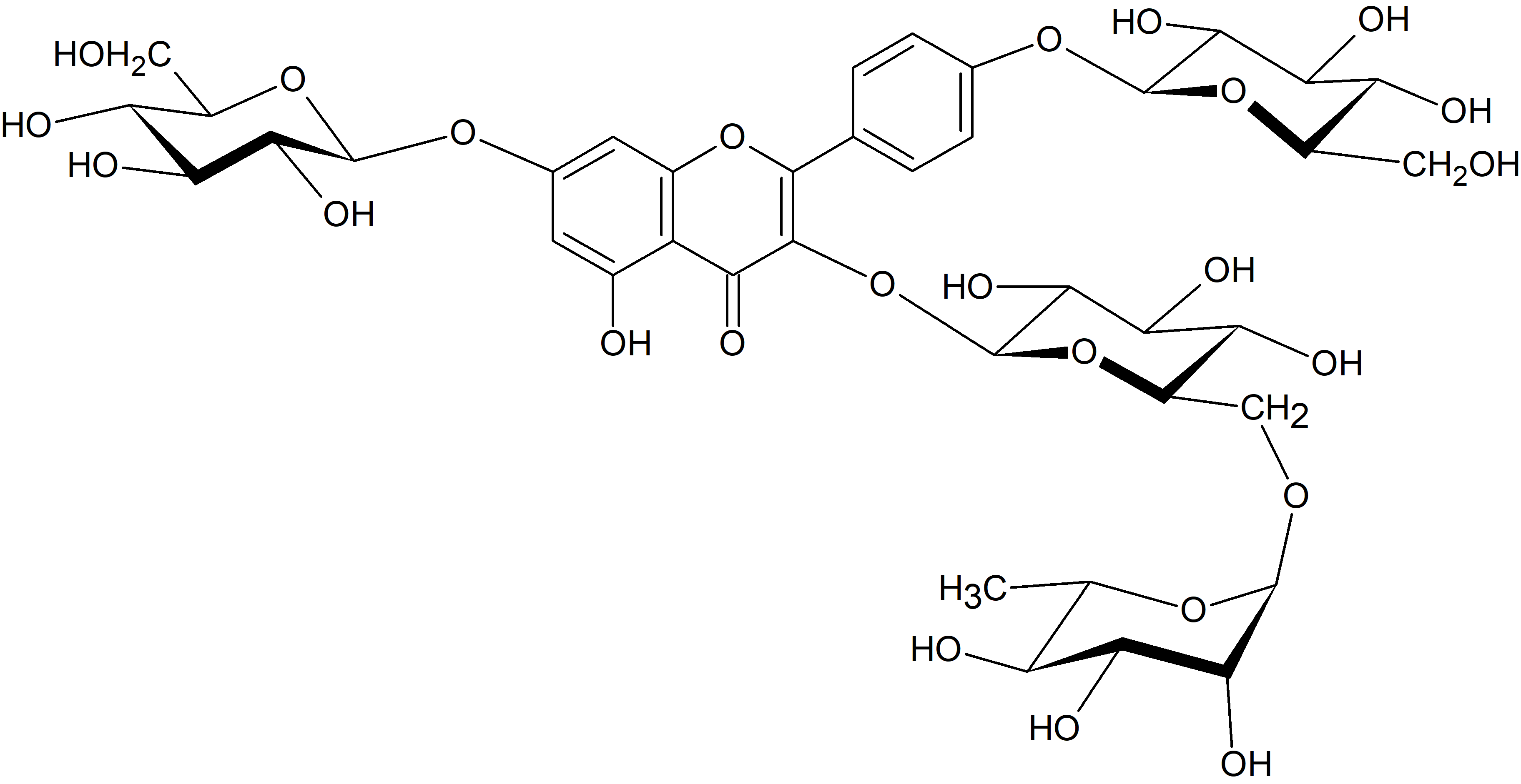 Kaempferol 3-rutinoside-7,4'-di-O-glucoside