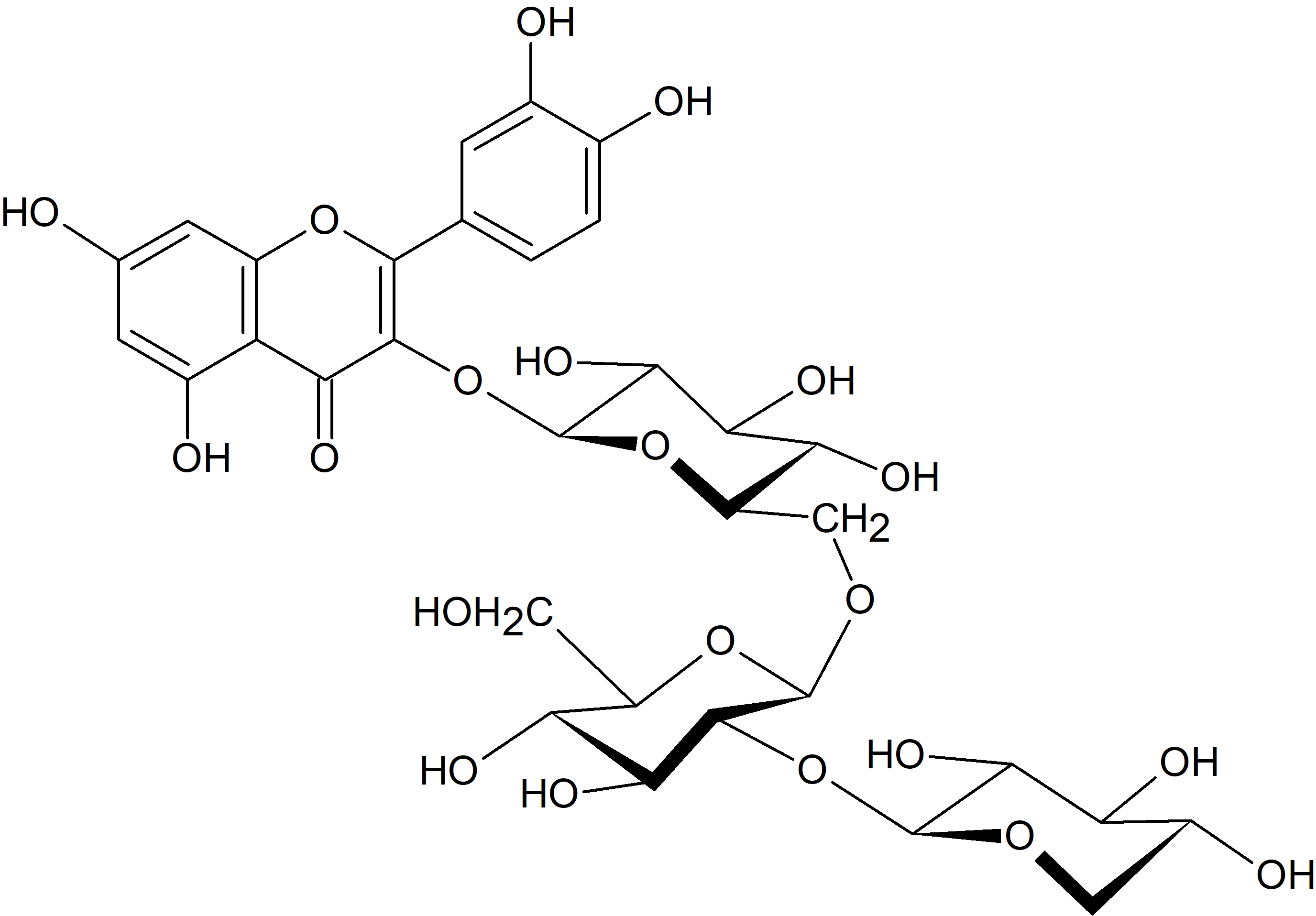 Quercetin 3-O-xylosyl-(1→2)-glucosyl-(1→6)-glucoside