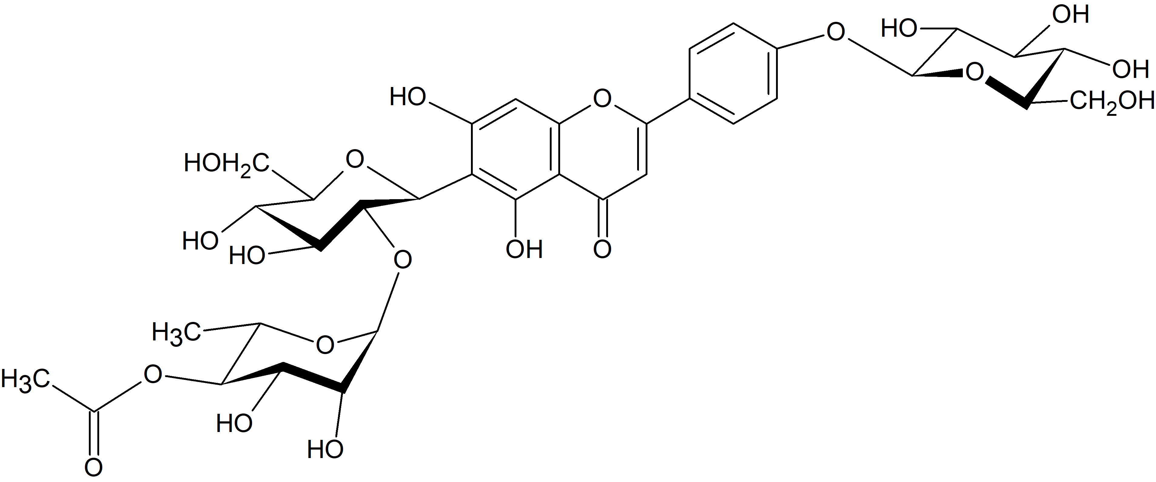 Isovitexin 2''-O-(4'''-acetylrhamnoside)-4'-O-glucoside