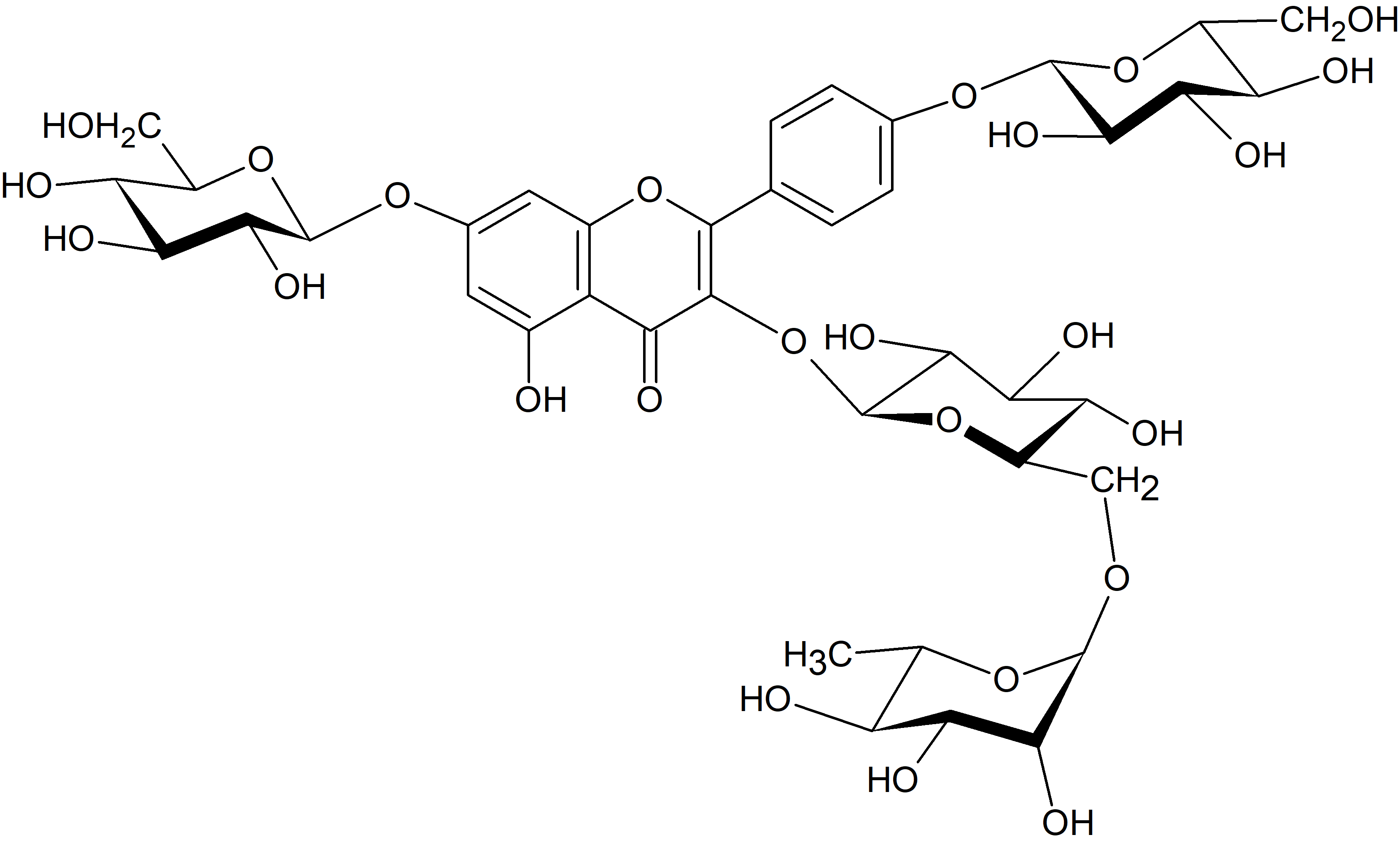 Kaempferol 3-O-rutinoside-7,4'-di-O-glucoside