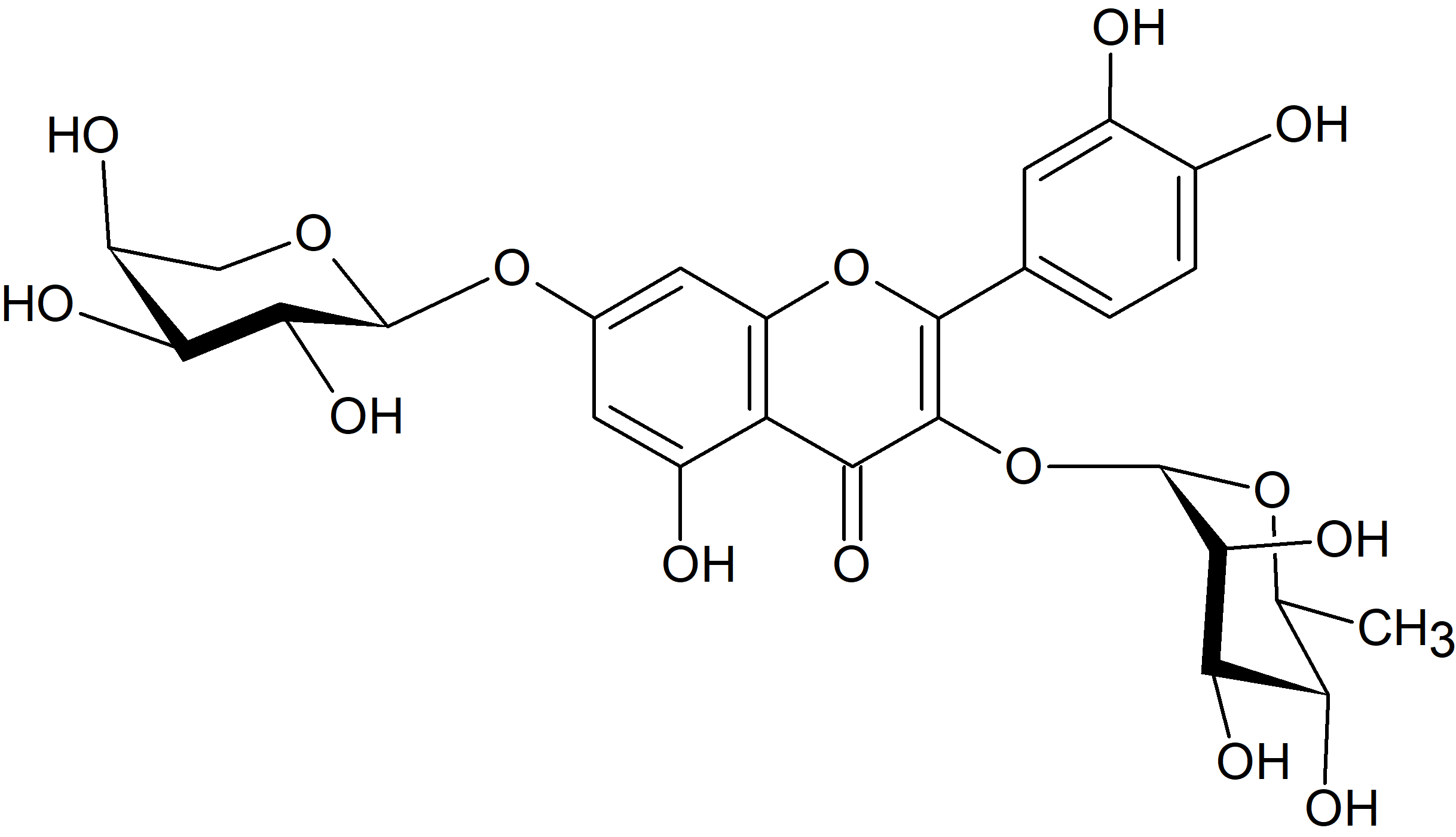 Quercetin 3-O-rhamnoside-7-O-arabinoside