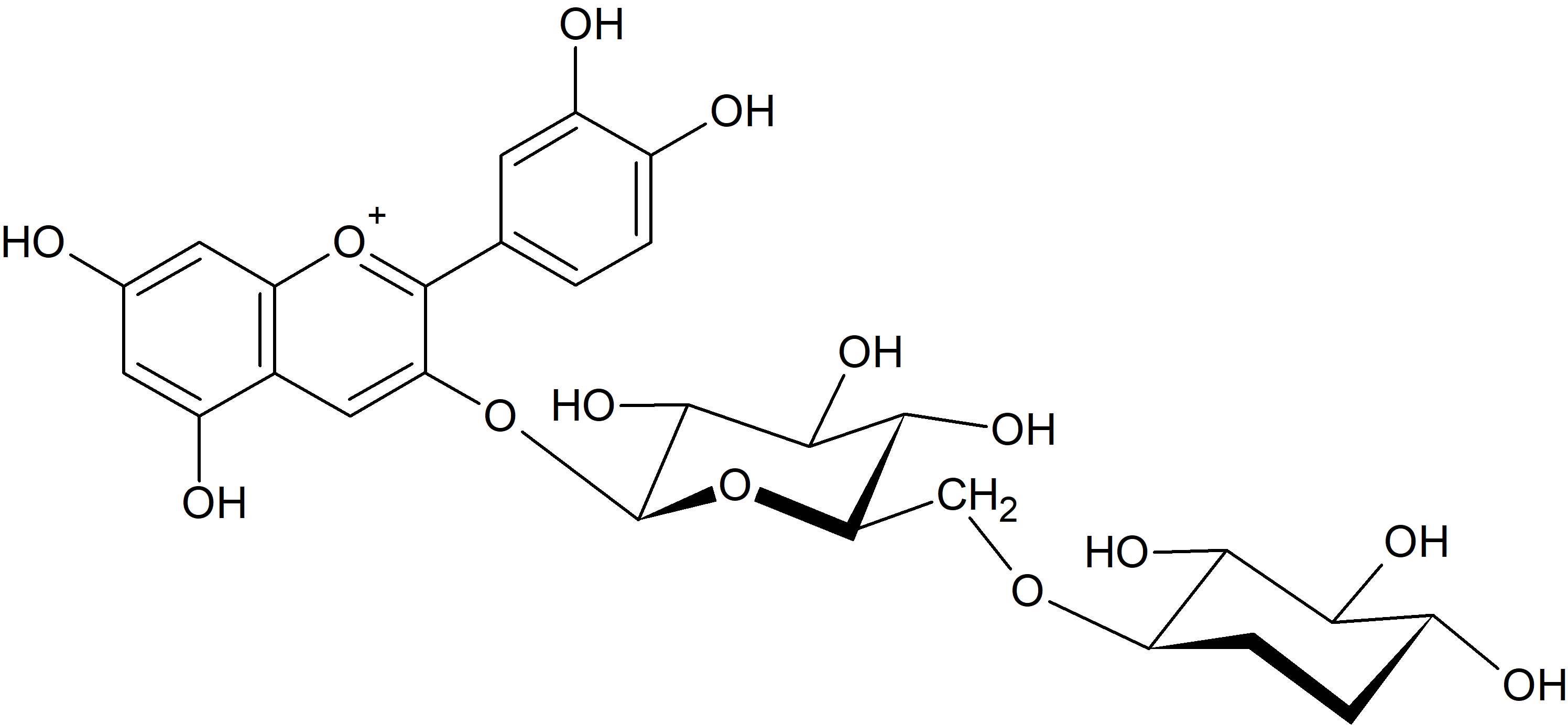 Cyanidin 3-O-xylosyl-(1→6)-glucoside