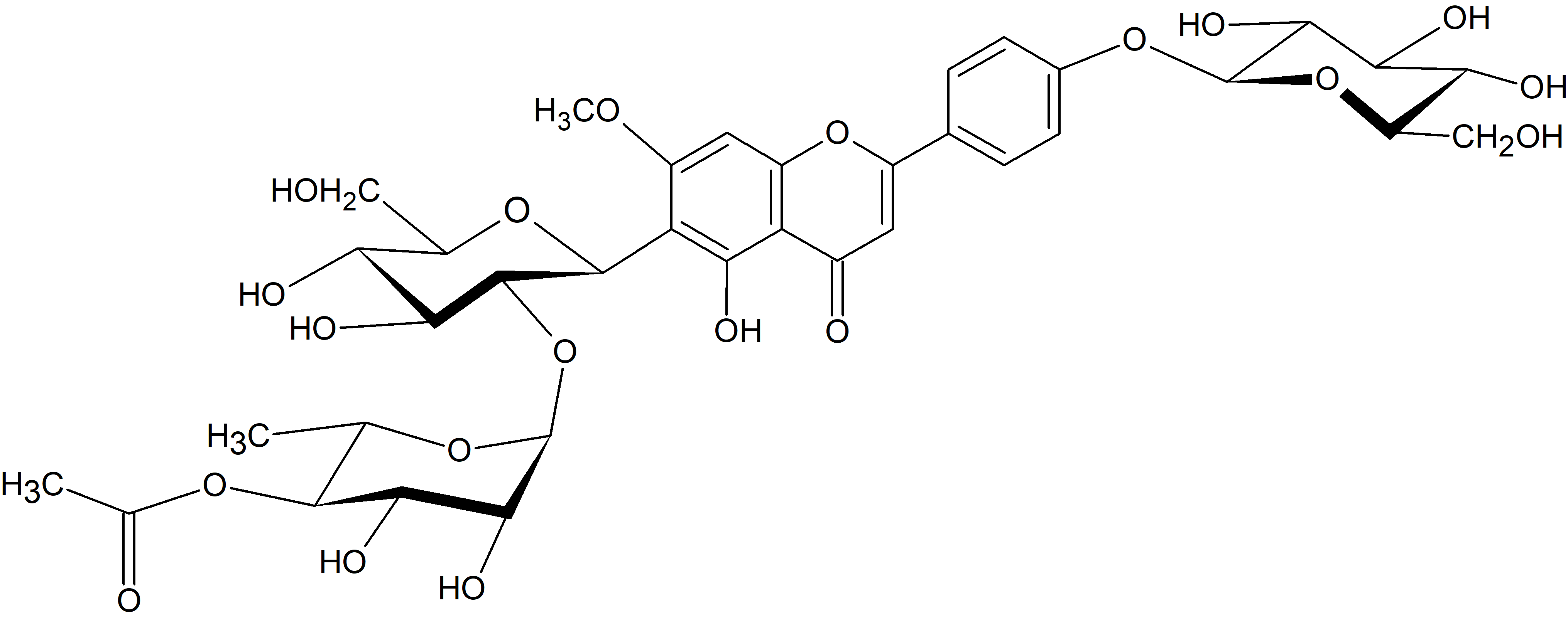 Swertisin 2''-O-(4'''-acetylrhamnoside)-4'-O-glucoside