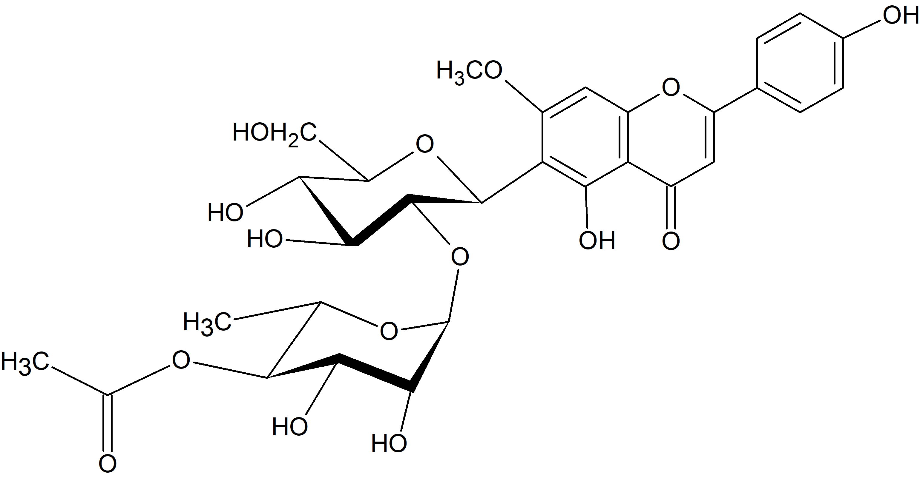 Swertisin 2''-O-(4'''-acetylrhamnoside)