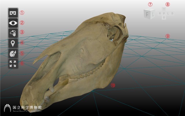 3Dデータ上のマウスの使い方